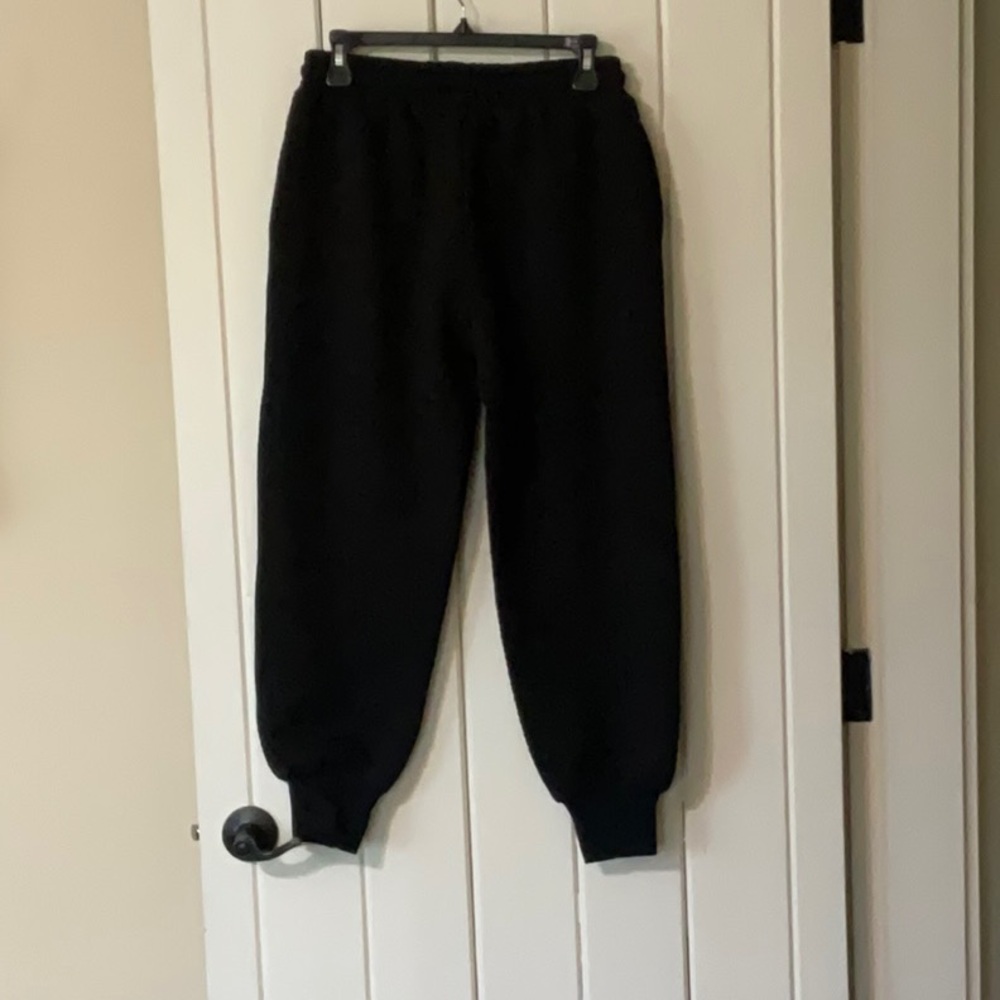 SSYS The Label. Tyler Diamond quilted joggers. Black, size small - Picture 3 of 5
